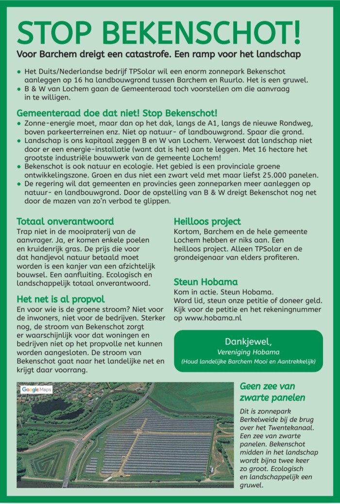 Stop Bekenschot